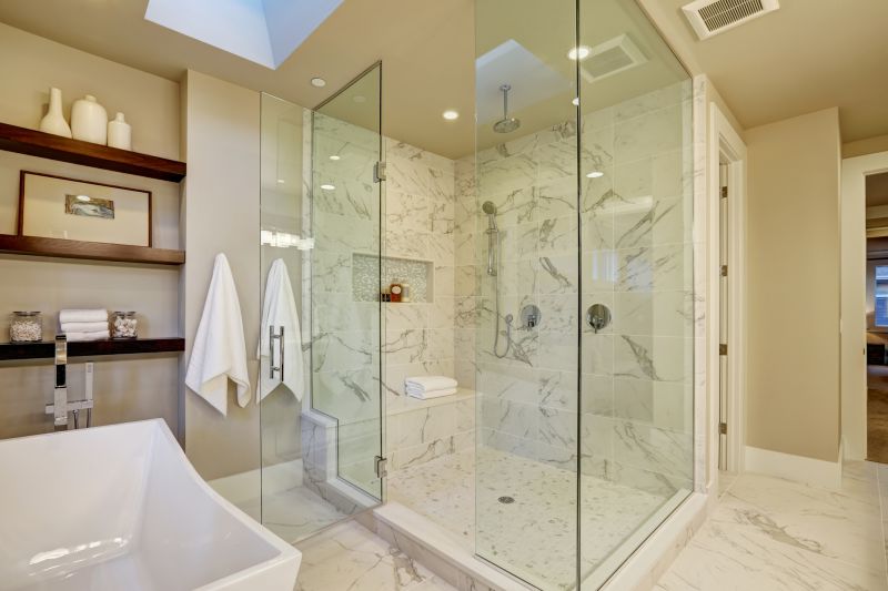Elegant Shower with Glass Walls